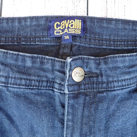 Cavalli Class Straight Leg Denim Jeans Mens Size 36 - Picture 6 of 10
